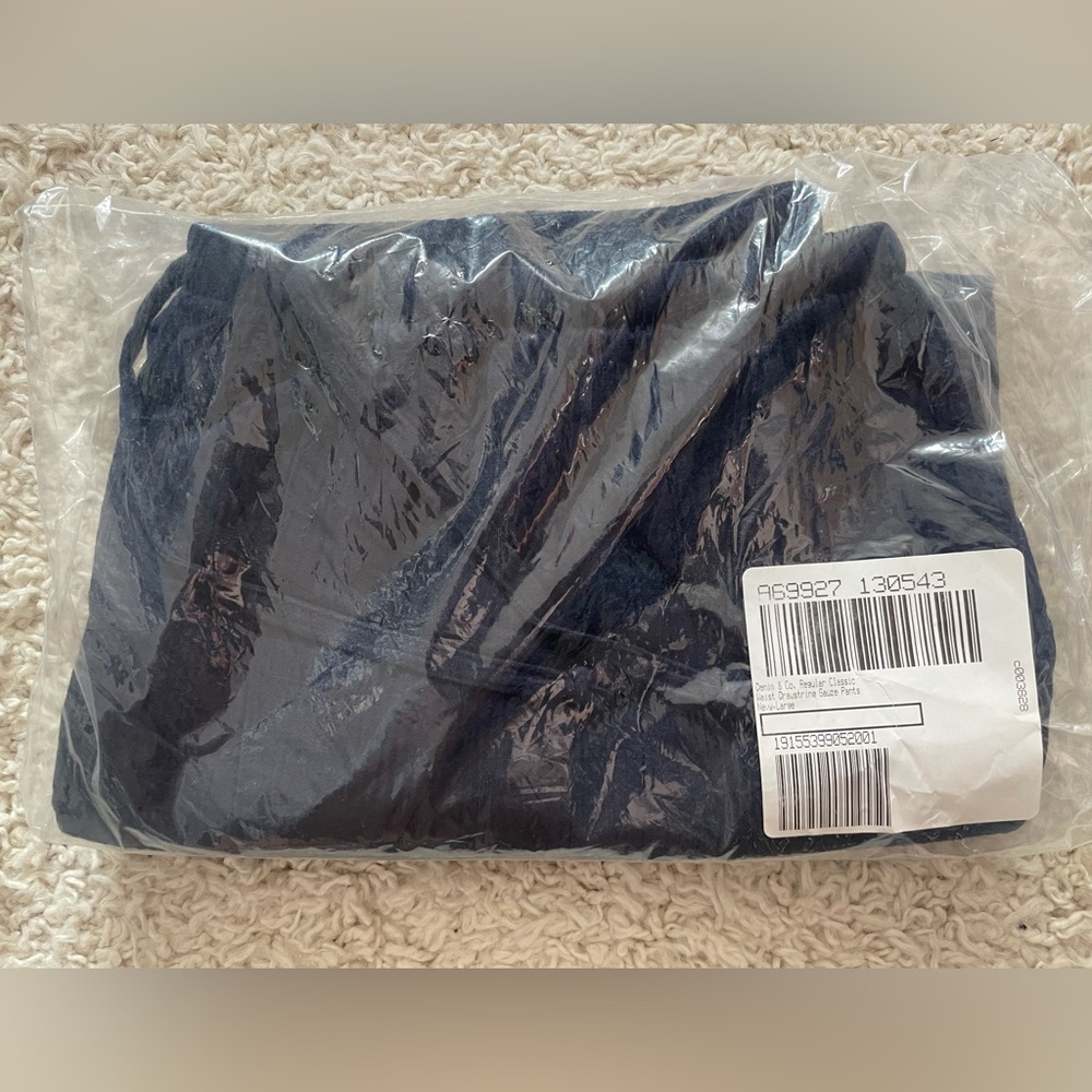 Denim & Co Classic Waist Drawstring Gauze Pants QVC A69927